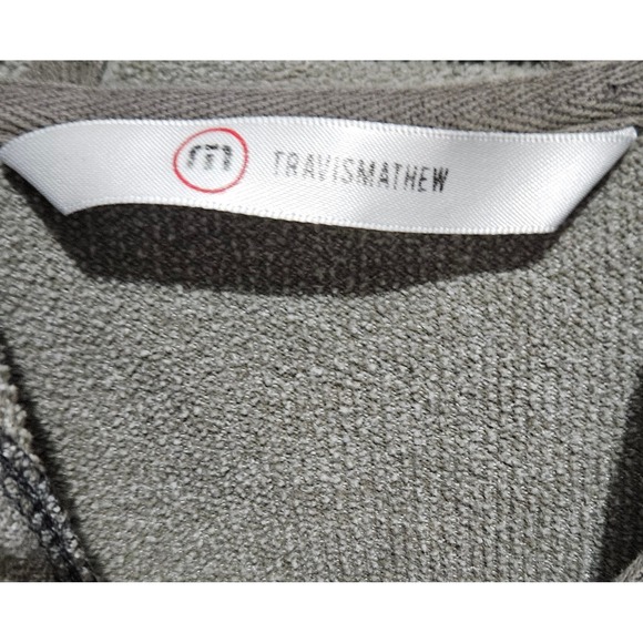Travis Mathew Men's Heather Gray Zip Up Hoodie Sweatshirt Medium Golf Casual - Picture 6 of 10